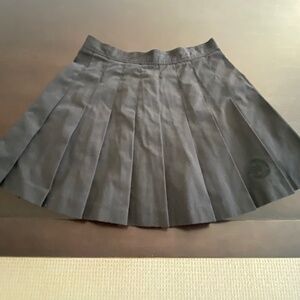 Wimbledon Black Tennis Skirt, Pleated, 26” Waist, 15” Length
